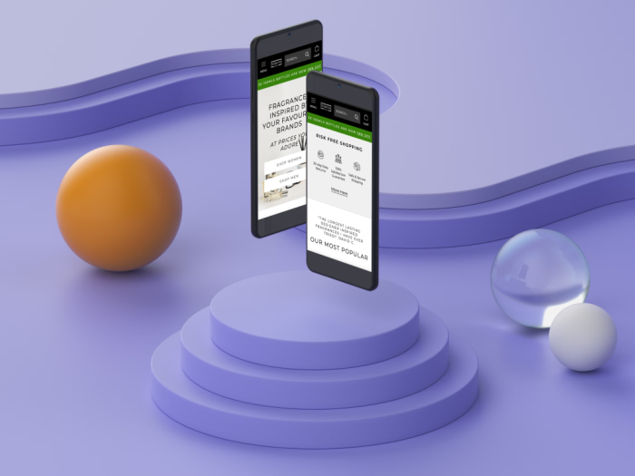 two-standing-smartphones-mockup two-standing-smartphones-mockup